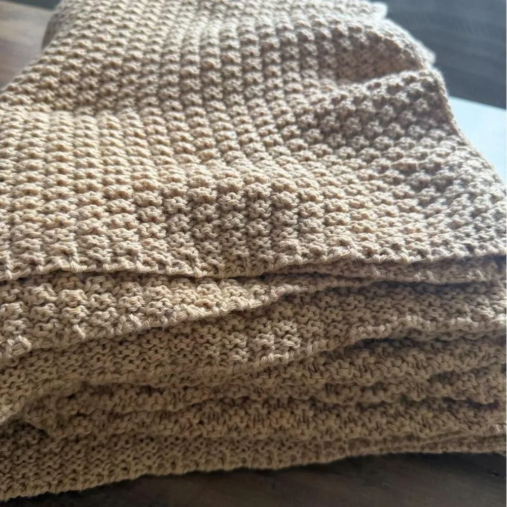 Chunky Cable Knit Throw Blanket 50